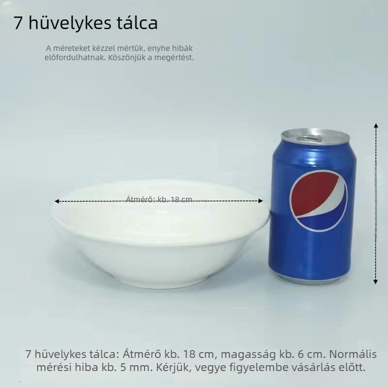 Kerámia tál, kör alak, egyszínű dizájn, modern minimális stílus, mikrózható