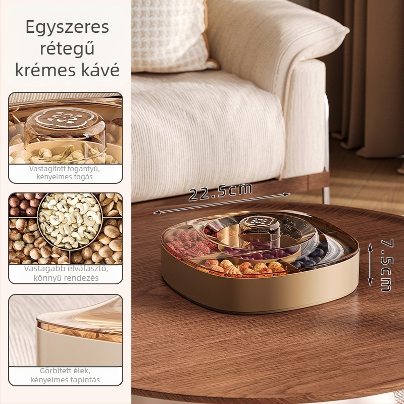 Műanyag gyümölcstál, modern minimalist stílus, egyszínű dizájn, 2024-ben megjelent.