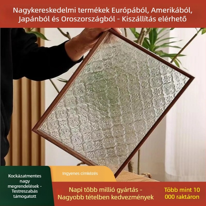 Fából készült tálca, retró stílus, négyzet alakú, testreszabható felület, mikró nem használható.