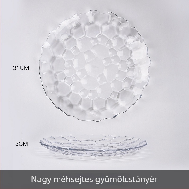 Üveg gyümölcskosár, Lizun BLINKMAX, modern minimalist stílus