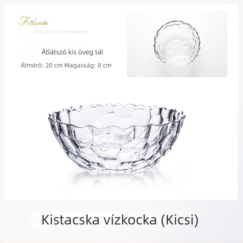 Üveg gyümölcskosár, Lizun BLINKMAX, modern minimalist stílus