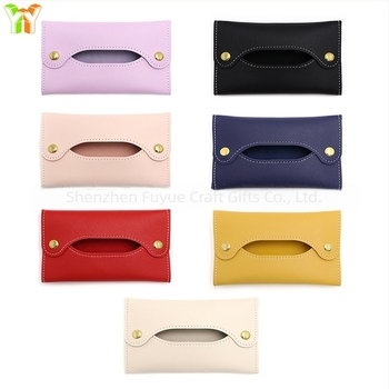 Bőr mini zseb salvetta tartó | Többfunkciós papírzsepi tartó | Modell XY24102417 | Autó, Nappali, Fürdőszoba