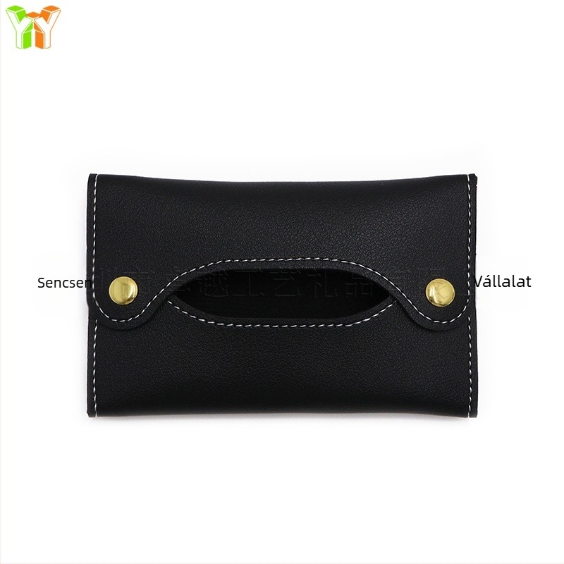 Bőr mini zseb salvetta tartó | Többfunkciós papírzsepi tartó | Modell XY24102417 | Autó, Nappali, Fürdőszoba