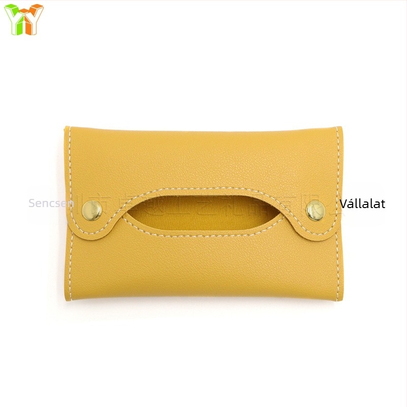 Bőr mini zseb salvetta tartó | Többfunkciós papírzsepi tartó | Modell XY24102417 | Autó, Nappali, Fürdőszoba