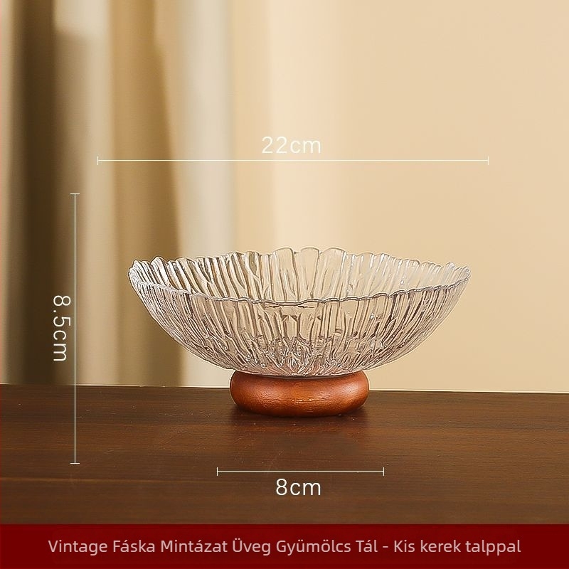 Üveg gyümölcstál, Xinyao márka, egyszerű modern dizájn