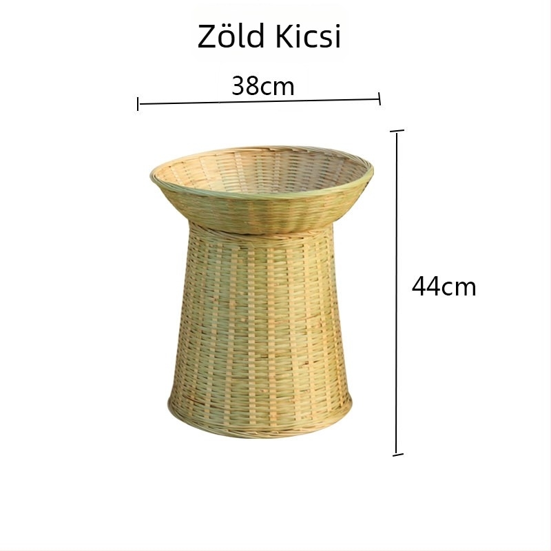 Bambuszfonású tárolókosár, modell ZSLS002, gyümölcsök és zöldségek számára, idilli stílus