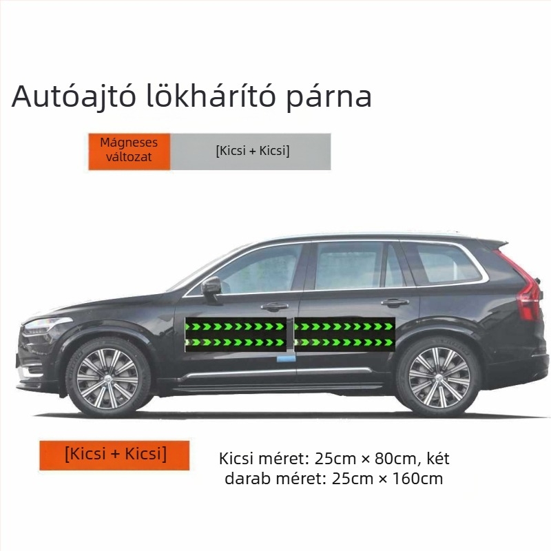 Mágneses ajtóütő párna, karcolás ellen védelemmel és 12 mágneses ponttal