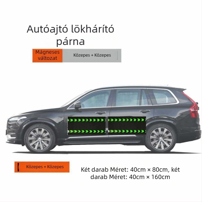 Mágneses ajtóütő párna, karcolás ellen védelemmel és 12 mágneses ponttal