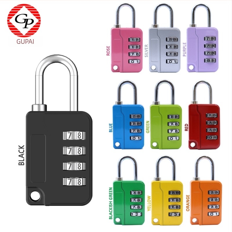 Kombinációs zár utazótáskákhoz és edzőtermi szekrényekhez, cinkötvözet, modell 0092, numerikus kód, zárókar vastagsága 4, rudak közötti távolság 18