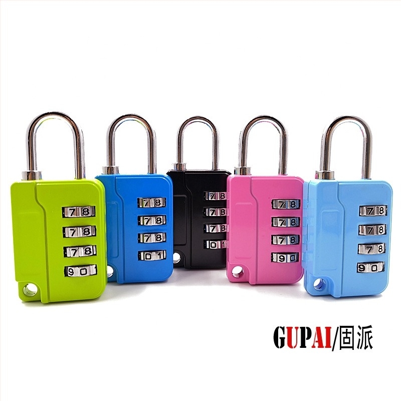 Kombinációs zár utazótáskákhoz és edzőtermi szekrényekhez, cinkötvözet, modell 0092, numerikus kód, zárókar vastagsága 4, rudak közötti távolság 18