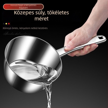 304 rozsdamentes acél vízmerőkanál és levesmerőkanál, nagy kapacitású konyhai eszköz