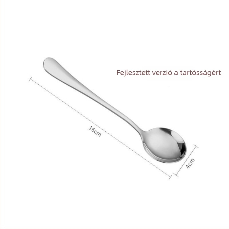 Rozsdamentes acél kör kanál lézerlogóval – modern minimalist dizájn, Guida