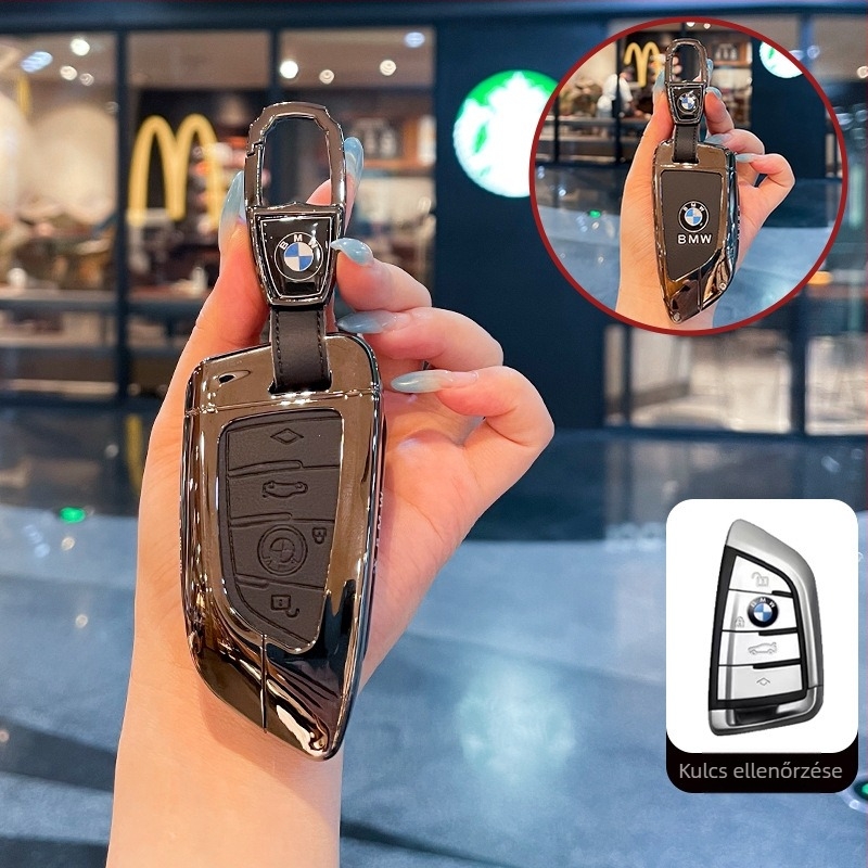 Che Rong Che Sheng BMW kulcs fob burkolat, cink ötvözet, luxus, testreszabható