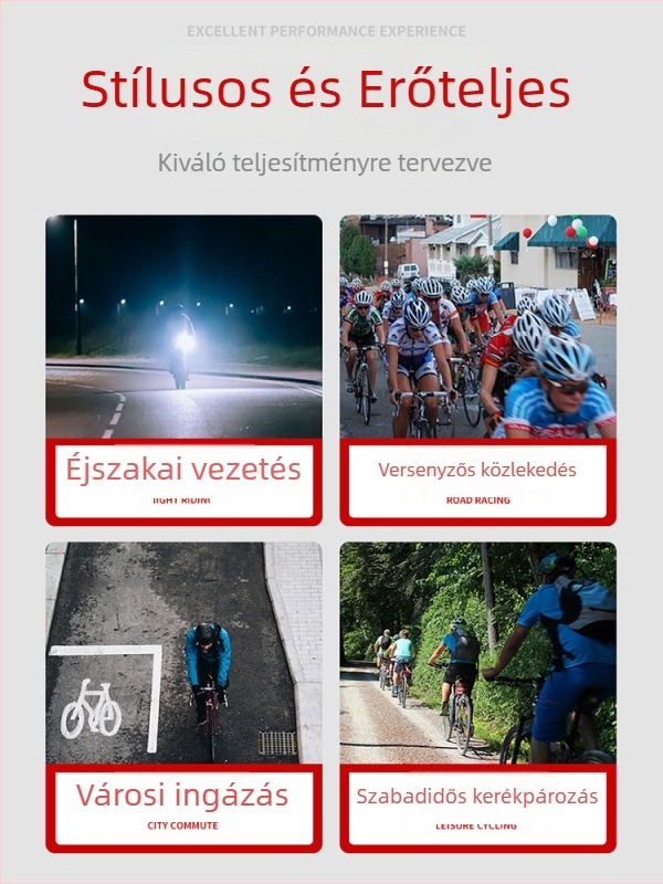 KUTU kerékpár első fénye, 2000 lumen, út- és terepkerékpárokhoz, éjszakai vezetéshez