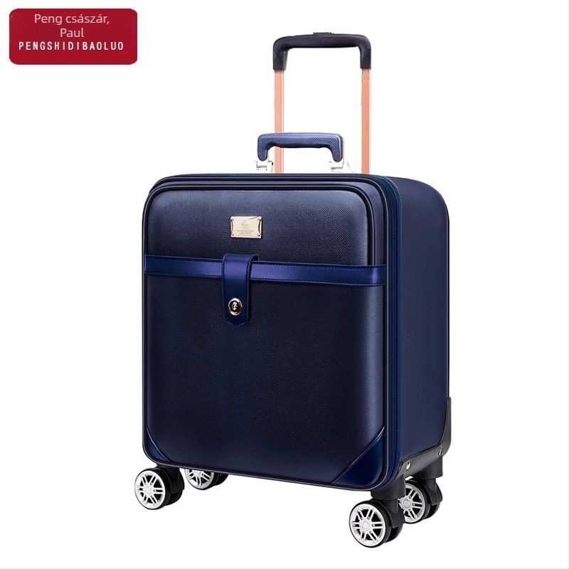 Uniszex utazótáska oldalsó nyitással, poliészter külső, robbanásbiztos zár, univerzális kerekek