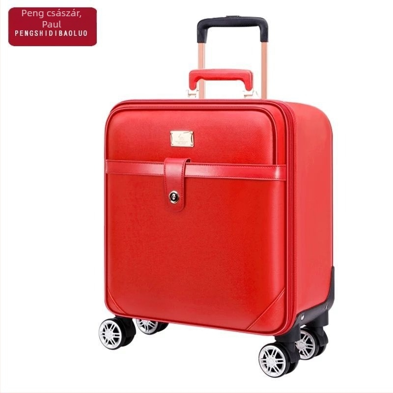 Uniszex utazótáska oldalsó nyitással, poliészter külső, robbanásbiztos zár, univerzális kerekek