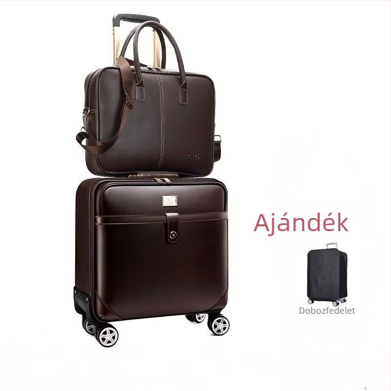 Uniszex utazótáska oldalsó nyitással, poliészter külső, robbanásbiztos zár, univerzális kerekek