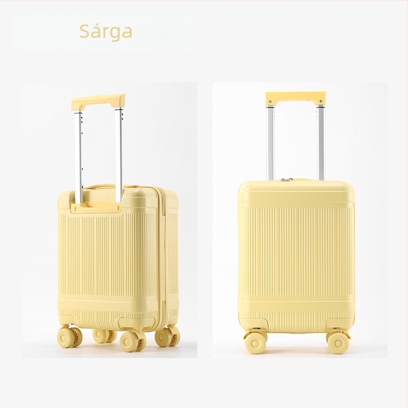 ABS+PC anyagú kézipoggyász, univerzális kerekek, TSA kombinációs zár, 3,0 kg, cipzáras nyitás