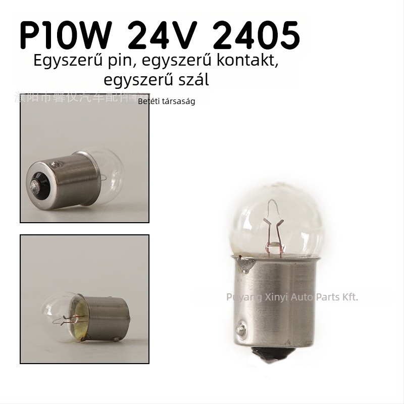 12V-os autó fék- és indexlámpa, Q25 modell, 21/5 W, 1850 lm, kerek ház