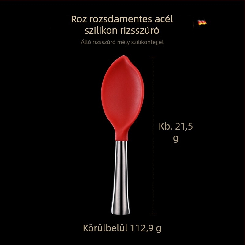 Fából készült rizskanál, modern egyszerű stílus, tükrösre polírozott felület, Bormans márka, 2024-ben bevezetve