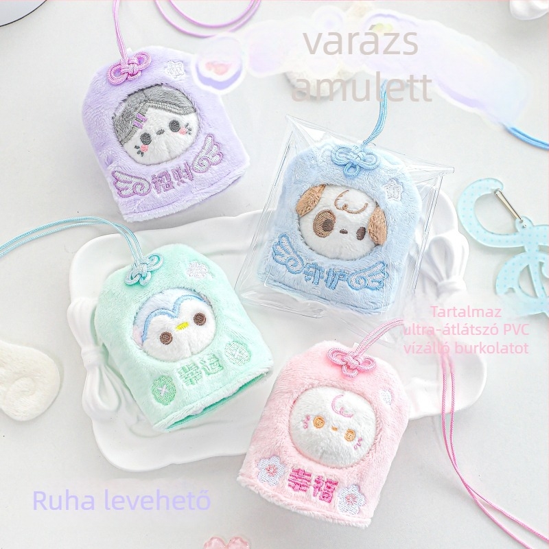 RosyPosy Lekapcsolható plüss baba kulcstartó hátizsáknak, rajzfilmszerű stílus