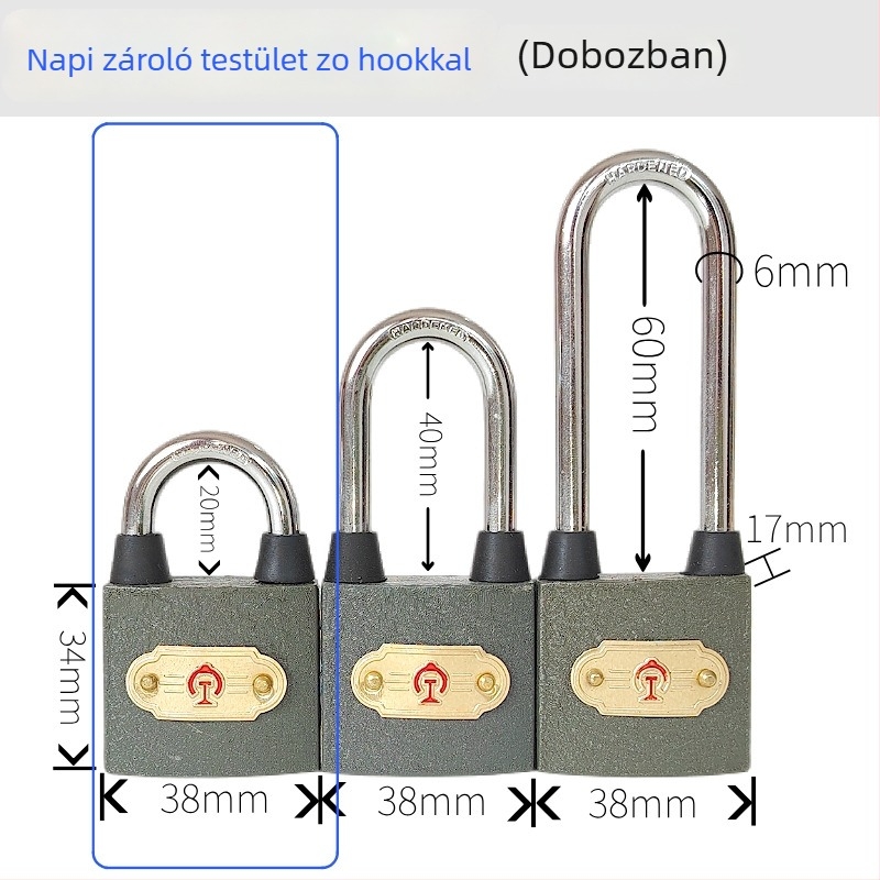 Vasúti jelződobozhoz való biztonsági zár, vasból készült kivitel, modell 32/35/50, márka New Energy, modern minimalist stílus
