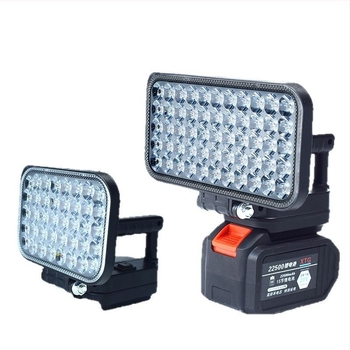Akkumulátoros LED munka lámpa, ABS ház, 55 W, hatótáv akár 500 m