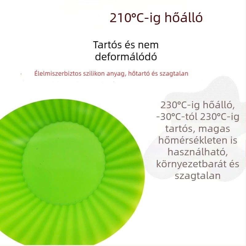 Szilikon muffin formák, 24 darabos készlet, szabálytalan alakú, sütéshez