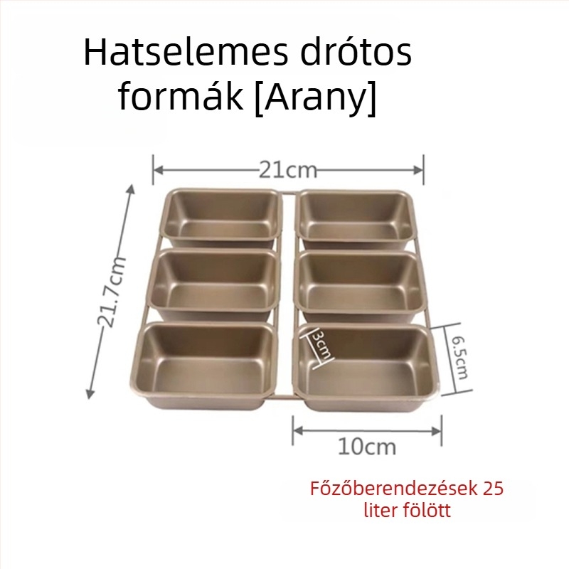 Négyzet alakú, tapadásmentes sütőforma kenyérhez, pound cake-hez, burger zsemlékhez és brownie-hoz