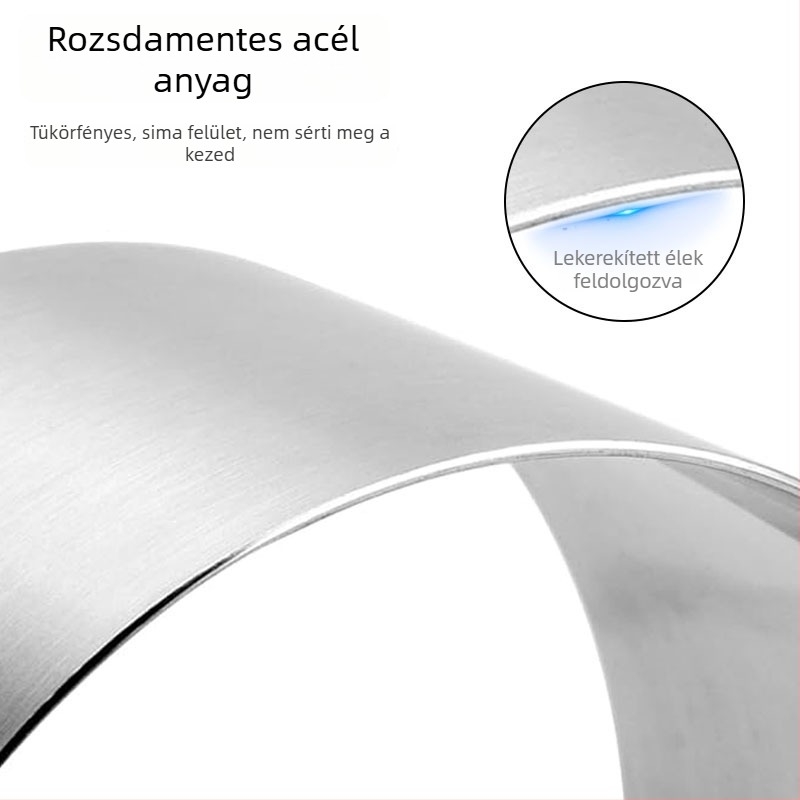 Rozsdamentes acélból készült kör alakú mousse gyűrű forma sütéshez