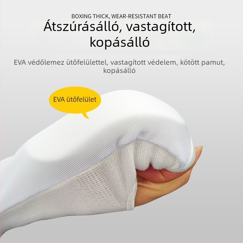 EVA sípcsontvédő boxhoz, karatéhoz és taekwondohoz – pamutos párnázású lábszárvédő MMA és sanda számára