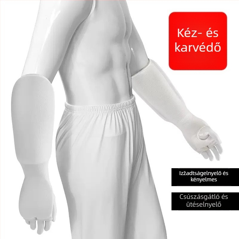 EVA sípcsontvédő boxhoz, karatéhoz és taekwondohoz – pamutos párnázású lábszárvédő MMA és sanda számára