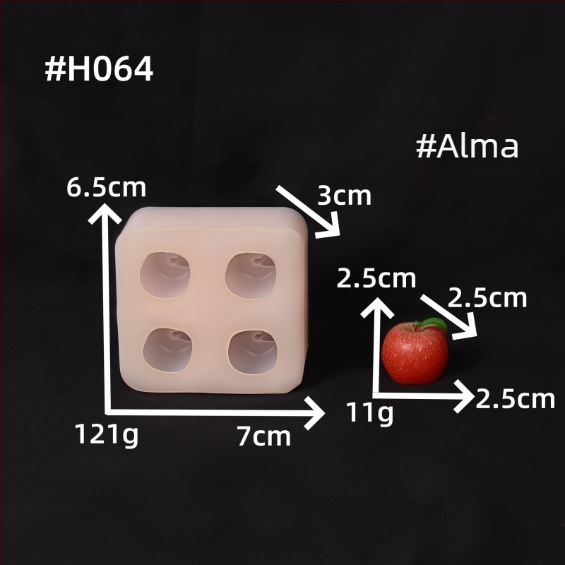 Mini gyümölcs szilikon forma mousse tortához, fondant és csokoládé készítésére – modern minimál stílusú sütőeszköz