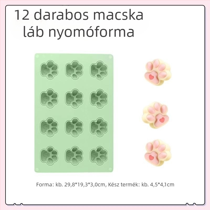 Szilikon forma tejzseléhez – téglalap alakú, rajzfilm állat motívum, pudinghoz