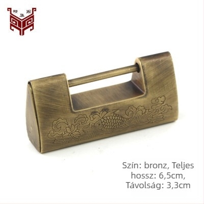 Családi lakat sárgarézből, antik stílusú, dobozokhoz, Essence Pavilion