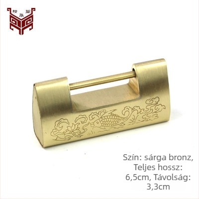 Családi lakat sárgarézből, antik stílusú, dobozokhoz, Essence Pavilion