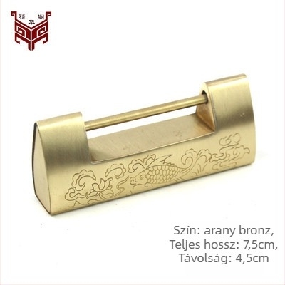 Családi lakat sárgarézből, antik stílusú, dobozokhoz, Essence Pavilion