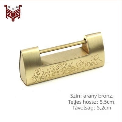 Családi lakat sárgarézből, antik stílusú, dobozokhoz, Essence Pavilion