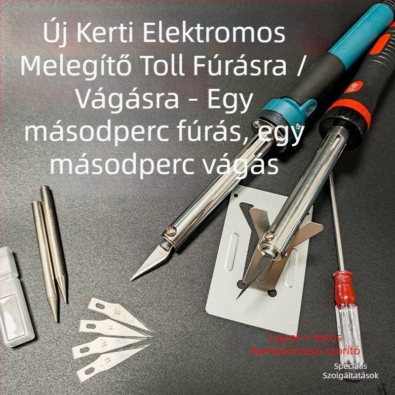 Kézzel készített kertészeti elektromos forrasztóvas rozsdamentes acél felépítéssel a műanyag palackok vágásához és hegesztéséhez