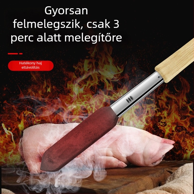Fa markolatú elektromos forrasztóvas, 220V, elektromos melegítés, disznó szőrhöz