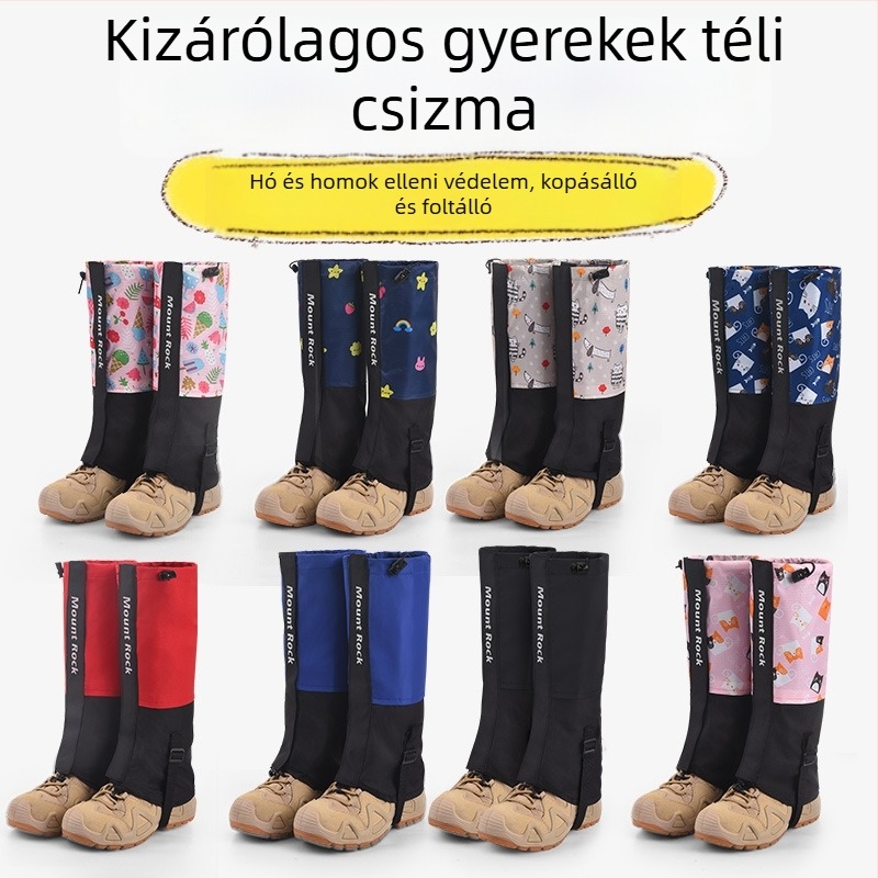 Gyerekeknek szánt lábszárvédők — Calf védelem, Oxford anyag (Márka Mount Rock; Fő anyag: Oxford cloth; Alkalmazható személyek: gyerekek; Alkalmazható helyzetek: túrázás és kempingezés; Védő részek: vádli)