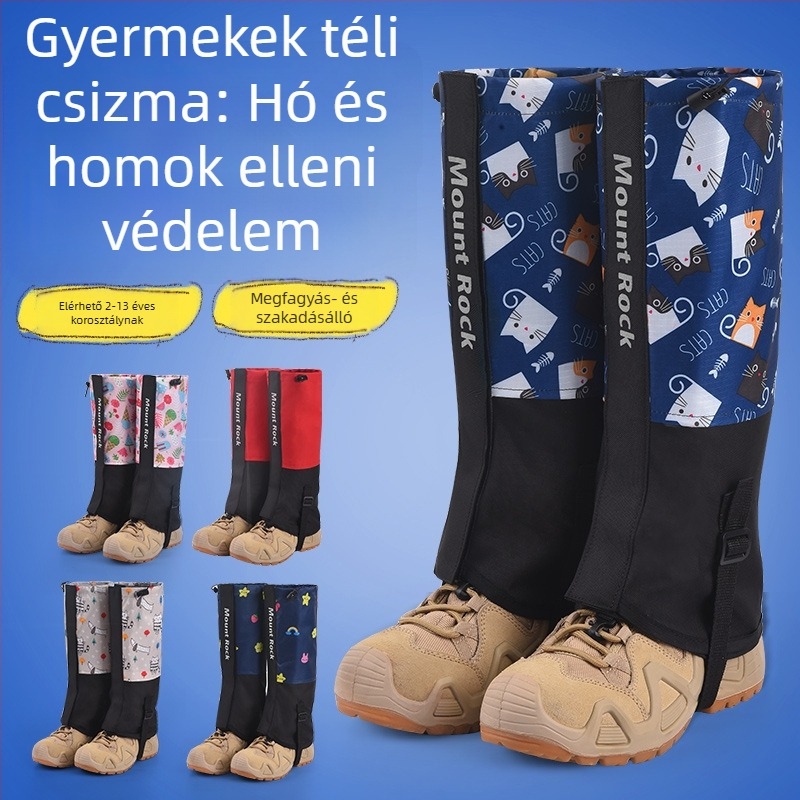Gyerekeknek szánt lábszárvédők — Calf védelem, Oxford anyag (Márka Mount Rock; Fő anyag: Oxford cloth; Alkalmazható személyek: gyerekek; Alkalmazható helyzetek: túrázás és kempingezés; Védő részek: vádli)