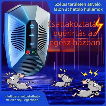 Otthoni ultrahangos patkányriasztó készülék, magas teljesítményű elektronikus kártevőriasztó, modell 818ML, 220V