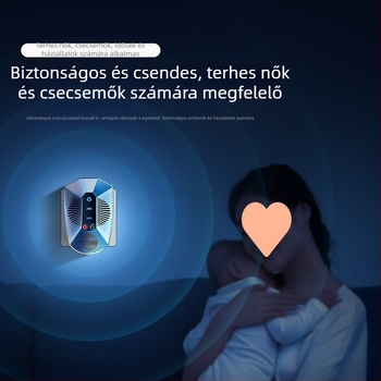 Otthoni ultrahangos patkányriasztó készülék, magas teljesítményű elektronikus kártevőriasztó, modell 818ML, 220V