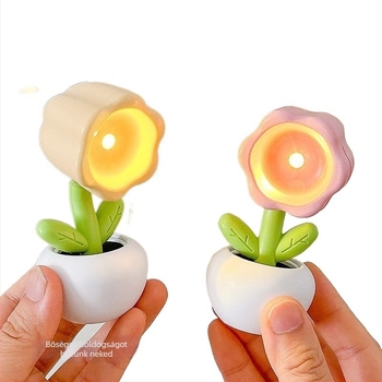 Kreatív mini virág éjjeli fény – LED asztali dekoráció, kis lámpa a hálószobába (Fényforrás: LEDs; Márka: Liberal arts; Anyag: Other; Eredet: Other; Árnyékoló típus: Other)