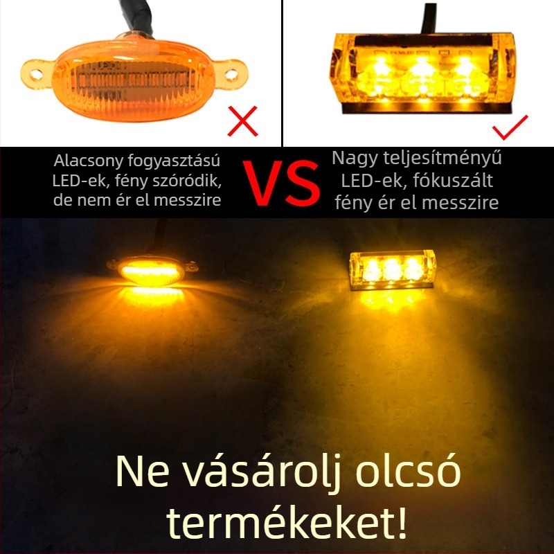 Futian General G9 LED nappali menetfény – 1 fej 7.5W, 12V, <10A, PC-ház/PCB korrózálló tömítés, modell B 31000237