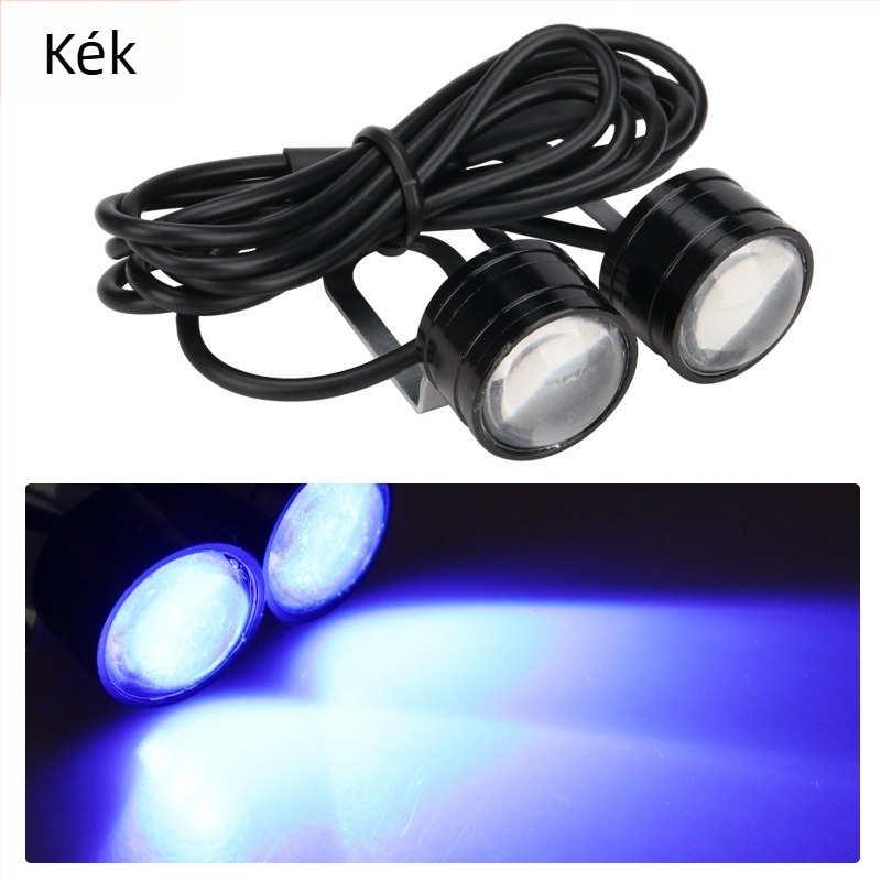 LED DRL tükröző lámpa autó- és motorkerékpárhoz – alumínium test, 12V, vízálló, DRL111, élettartam 50 000 óra