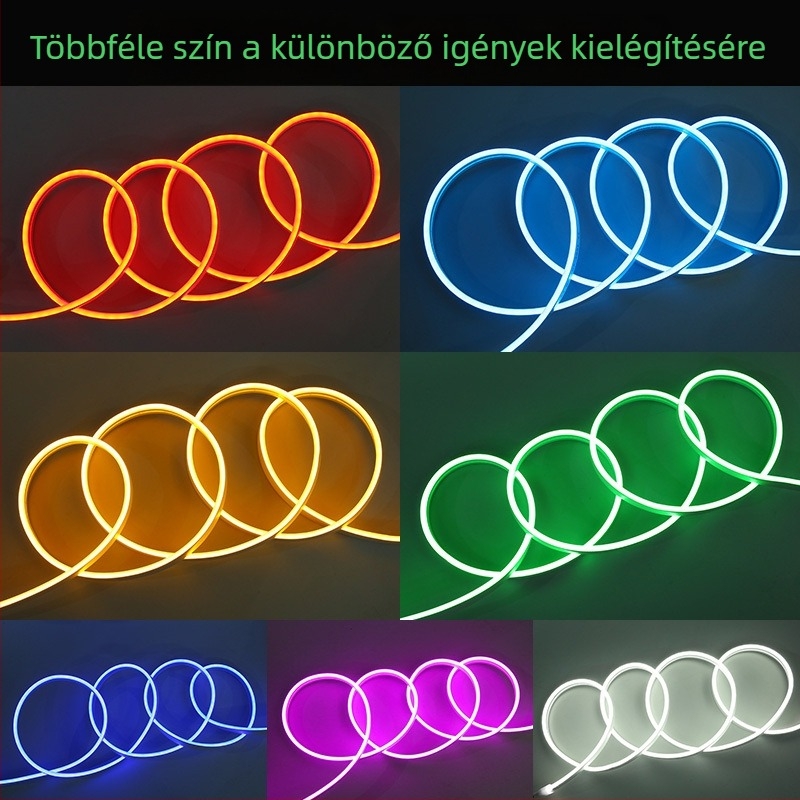 Autó LED nappali fény vezetőcsíkkal, hangulatfénnyel és dekoratív fénycsíkkal az autó világításának módosításához