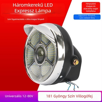 LED fényszóró elektromos háromkerekűhöz, 11V, Anyag: Egyéb, Márka: Egyéb