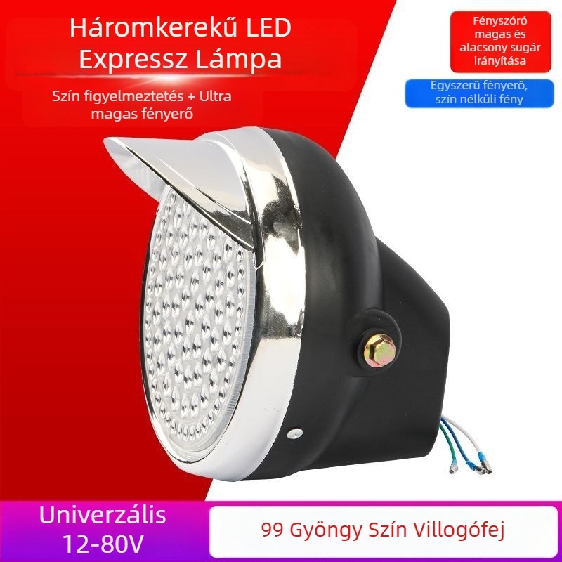 LED fényszóró elektromos háromkerekűhöz, 11V, Anyag: Egyéb, Márka: Egyéb